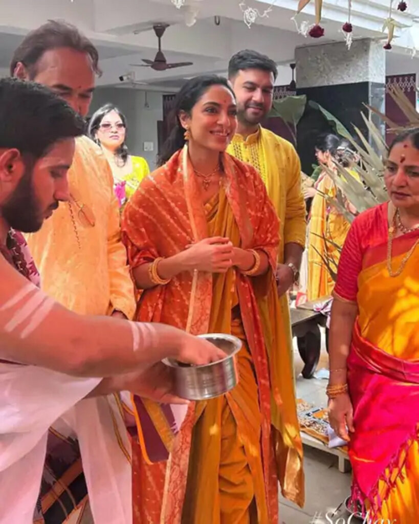 Marriage ceremony of Naga Chaitanya and Shobhita Dhulipala started, Haldi was applied