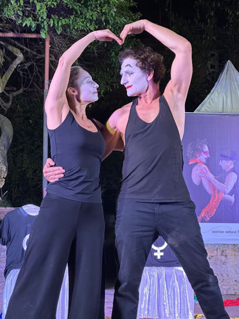 ‘Pantomime’ comedy by an Austrian artist in Patan