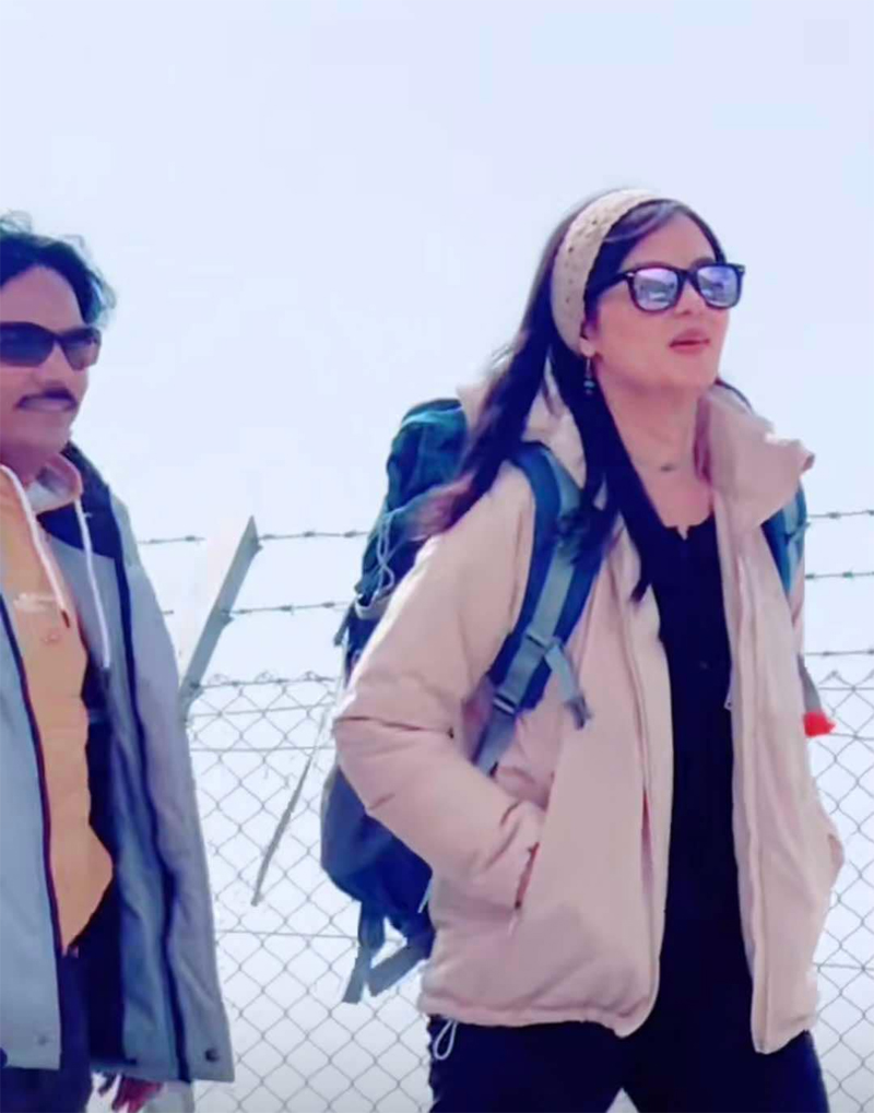 Magne Budha, Anmol and Jasita are shooting for ‘Jerry on Top’ in Lukla like this