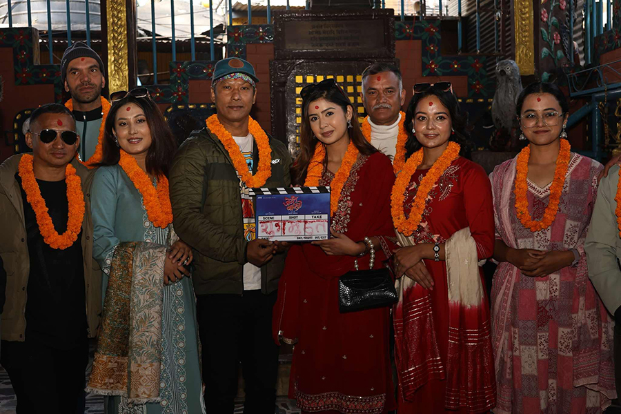 Sougat and Garima perform auspicious puja of ‘Jante Bakhro’ (photo) Sougat and Garima perform auspicious puja of ‘Jante Bakhro’ (photo)