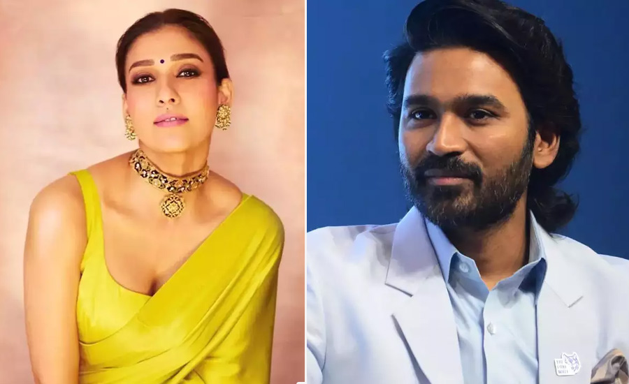 What is the controversy between Dhanush and Nayantara caused by the 3 second video?
