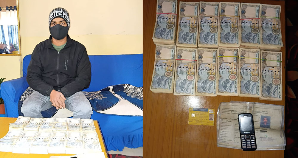 हुन्डीको रकमसहित एकजना भारतीय पक्राउ हुन्डीको रकमसहित एकजना भारतीय पक्राउ