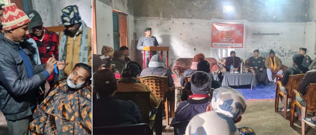 सशस्त्र प्रहरी, पर्साद्वारा सीमाक्षेत्रका बासिन्दालाई कपाल काट्ने तालिम सशस्त्र प्रहरी, पर्साद्वारा सीमाक्षेत्रका बासिन्दालाई कपाल काट्ने तालिम